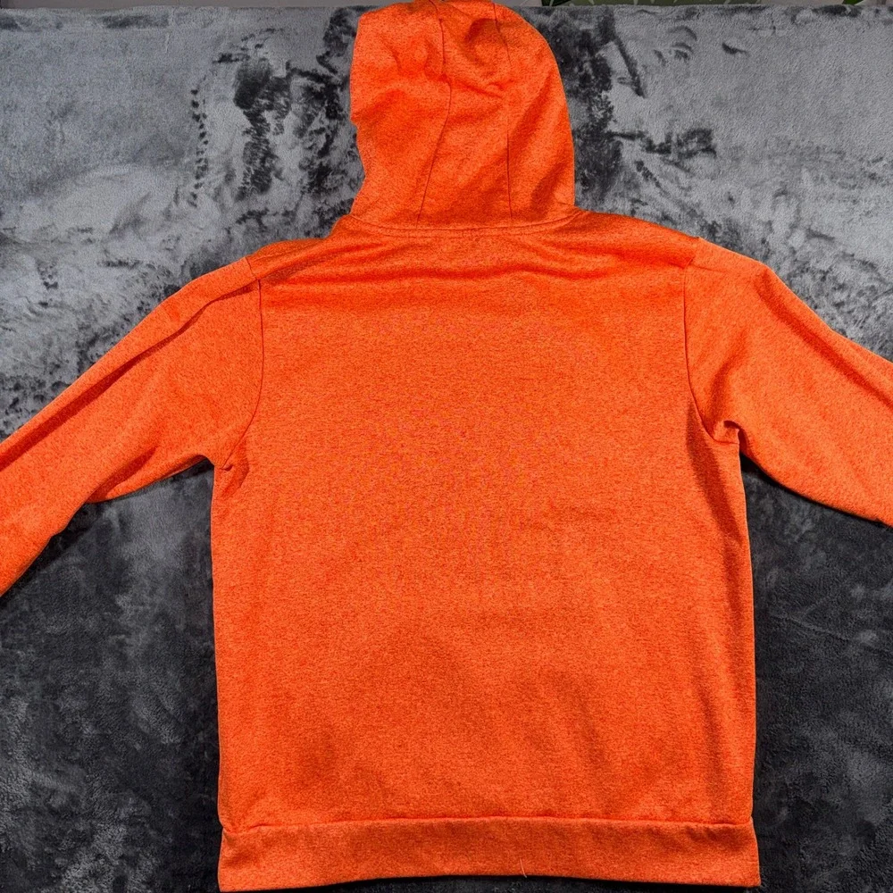 The North Face Mountain Athletics Hoodie Sweatshirt Orange Gray Size L